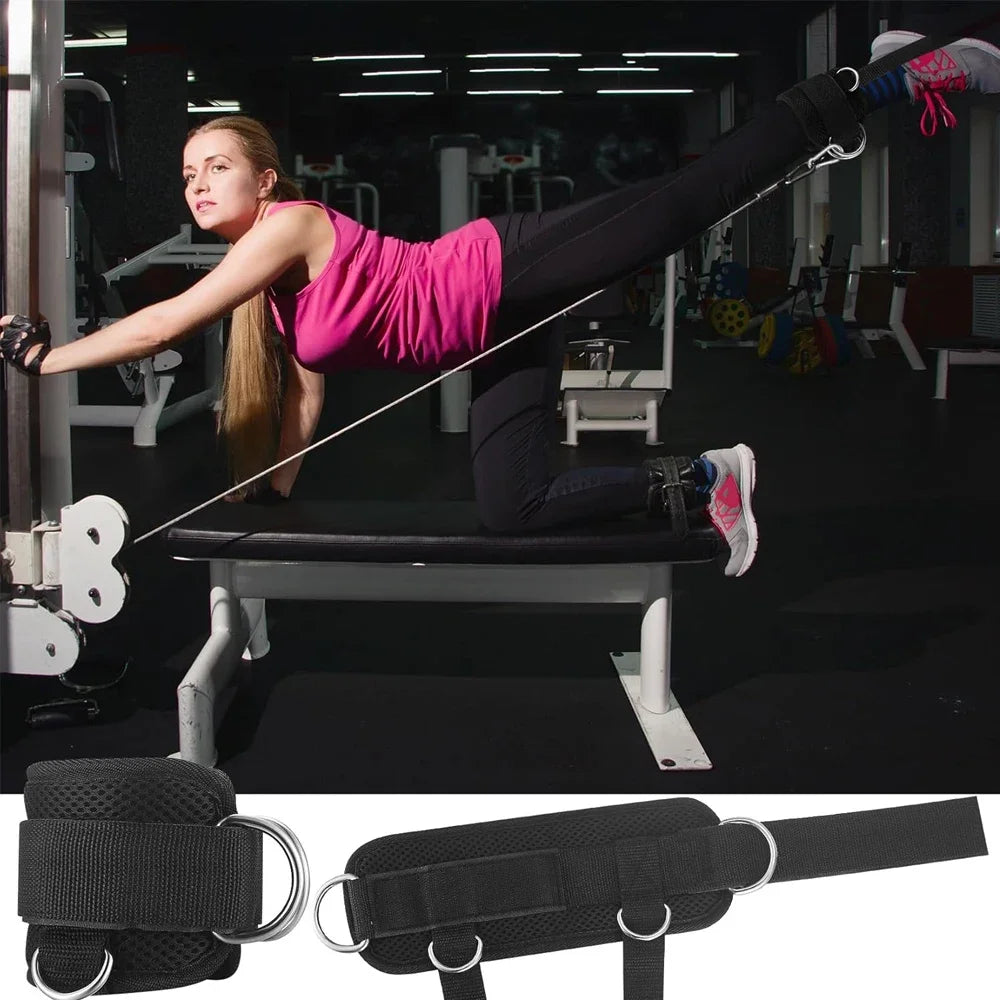 Premium Ankle Straps for Cable Machines - Reinforced Fitness Cuffs for Leg Workouts & Glute Training