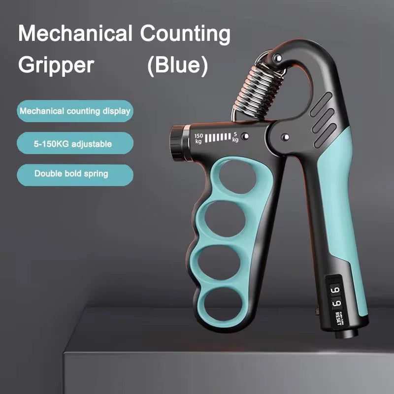 Adjustable Hand Grip Strengthener - 5-150kg Resistance Wrist & Forearm Trainer