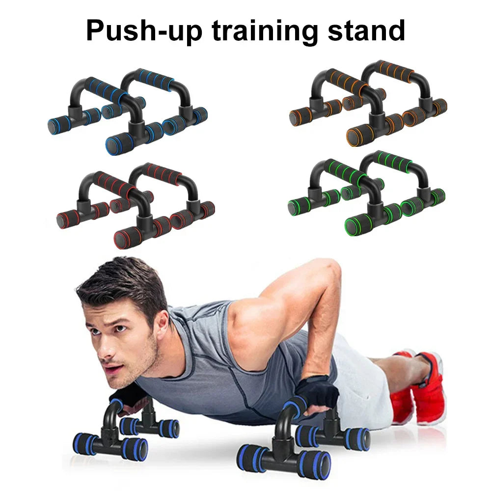 U-Shaped Push-Up Bars - Ergonomic Foam Grip Handles for Chest & Upper Body Training