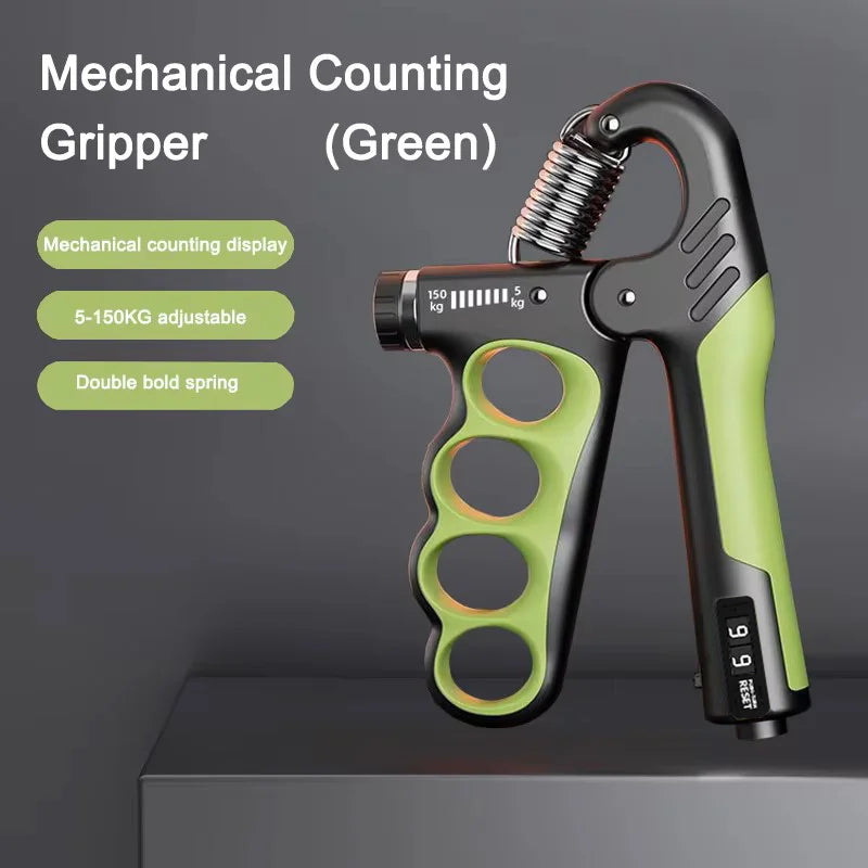 Adjustable Hand Grip Strengthener - 5-150kg Resistance Wrist & Forearm Trainer
