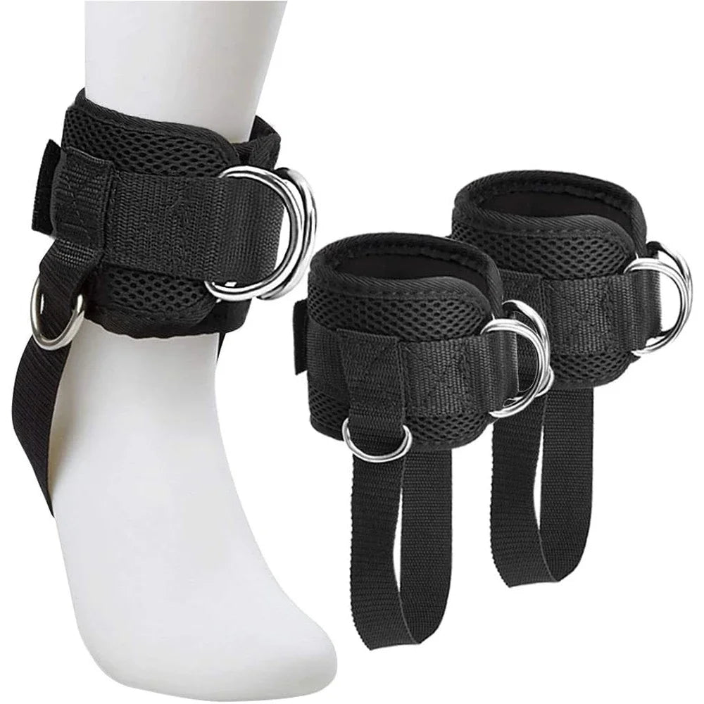 Premium Ankle Straps for Cable Machines - Reinforced Fitness Cuffs for Leg Workouts & Glute Training