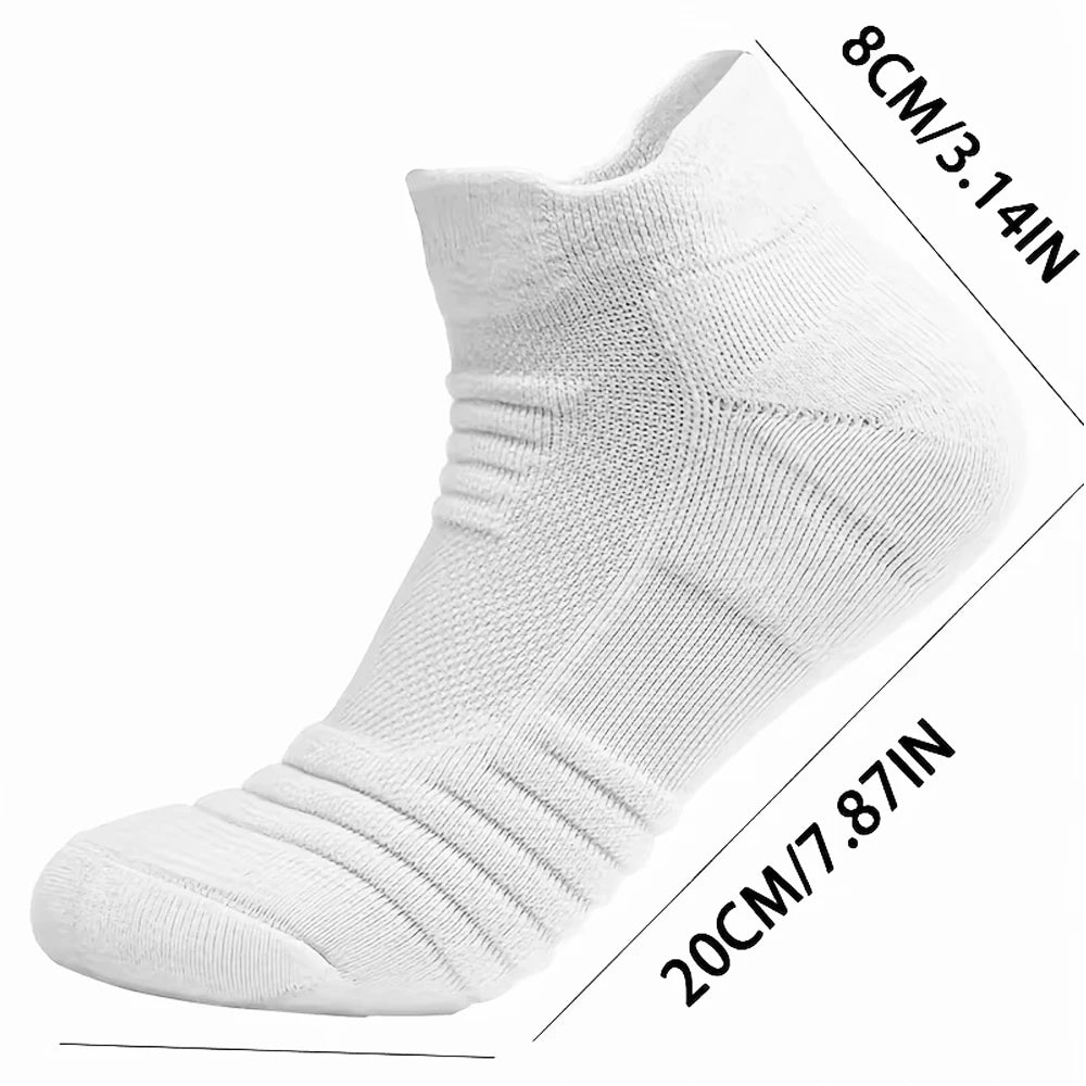 Anti-Slip Performance Soccer Socks - Cotton Athletic Crew & Ankle Socks