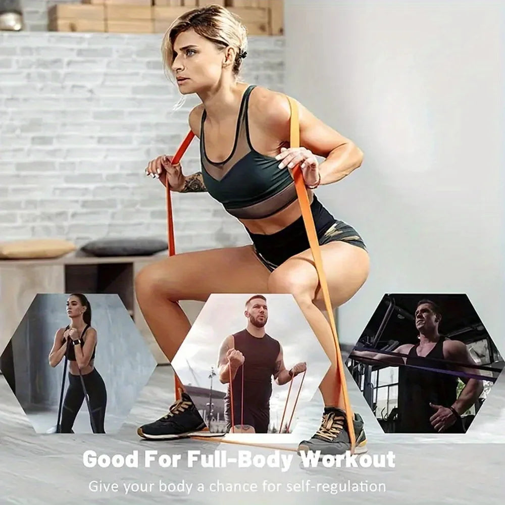 Stackable Resistance Bands Set- TPE Strength Training Bands