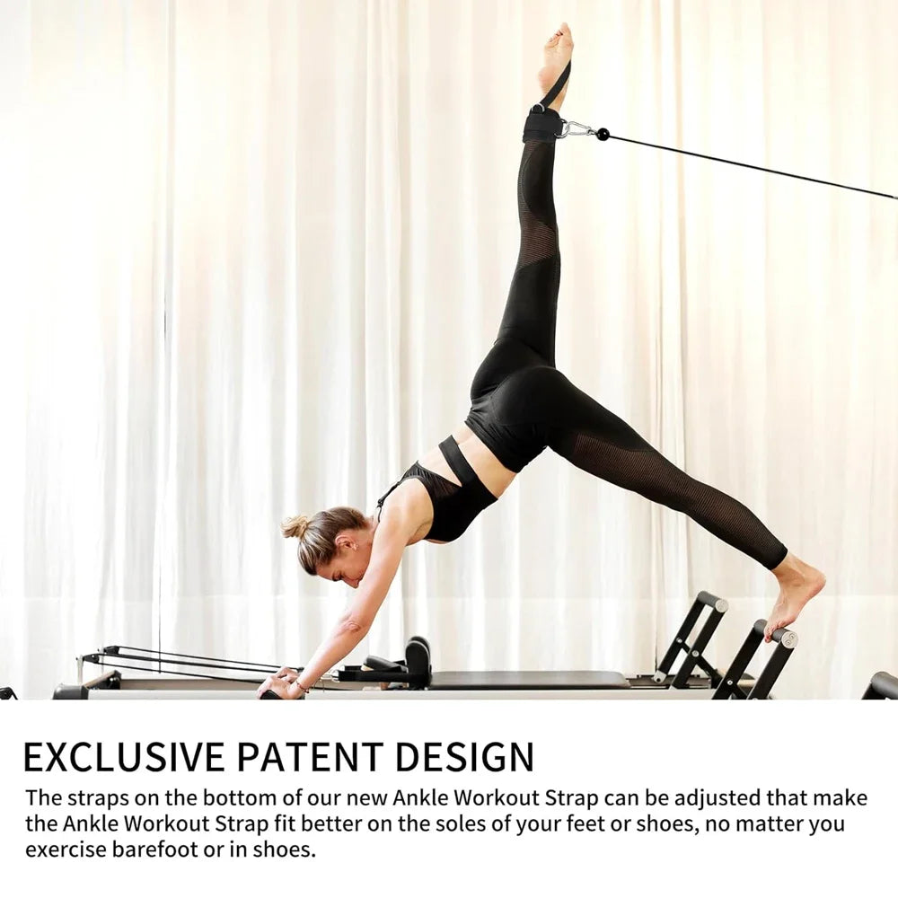 Premium Ankle Straps for Cable Machines - Reinforced Fitness Cuffs for Leg Workouts & Glute Training