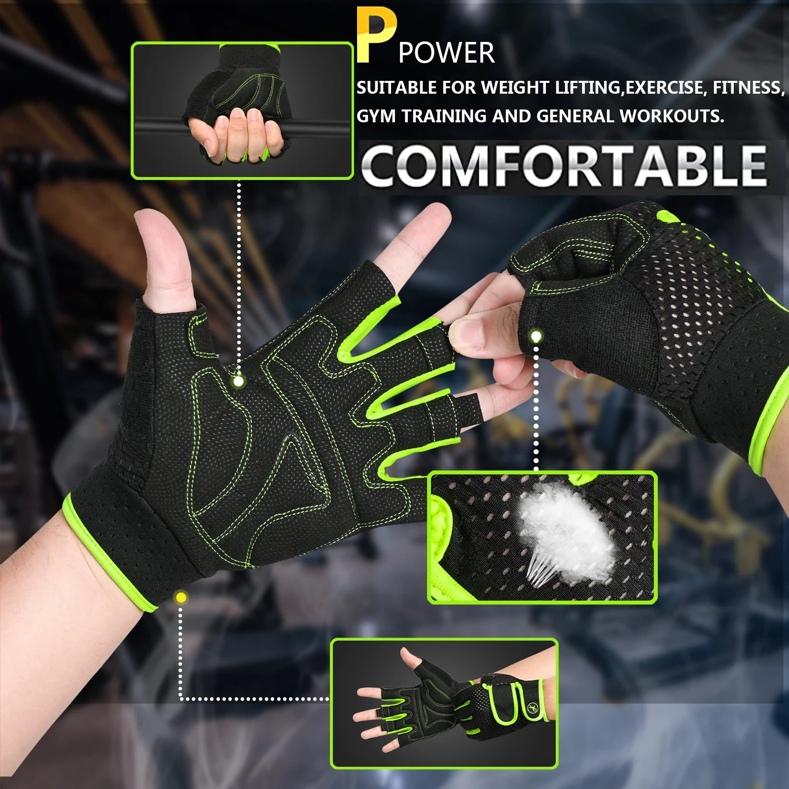 Premium Weight Lifting Gloves - Gym Training Gloves for Men & Women