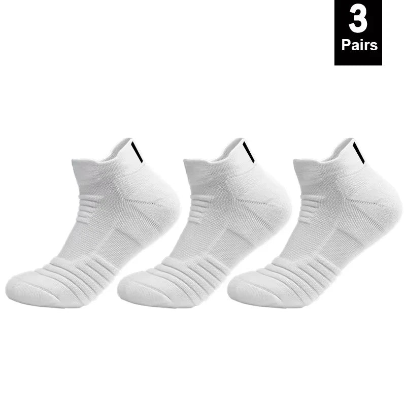 Anti-Slip Performance Soccer Socks - Cotton Athletic Crew & Ankle Socks