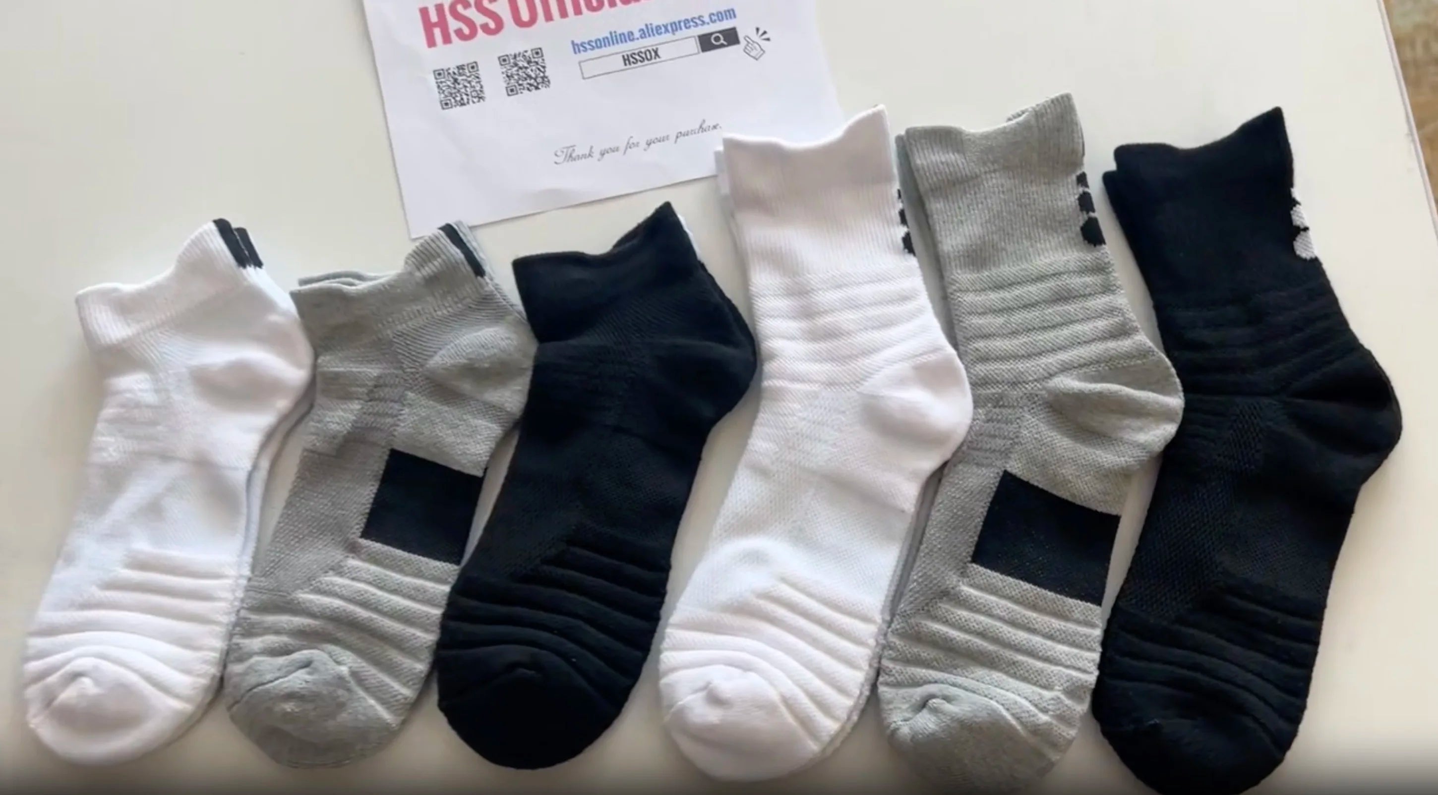 Anti-Slip Performance Soccer Socks - Cotton Athletic Crew & Ankle Socks