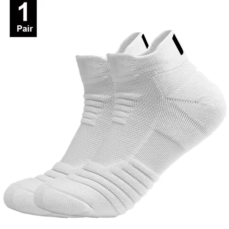 Anti-Slip Performance Soccer Socks - Cotton Athletic Crew & Ankle Socks