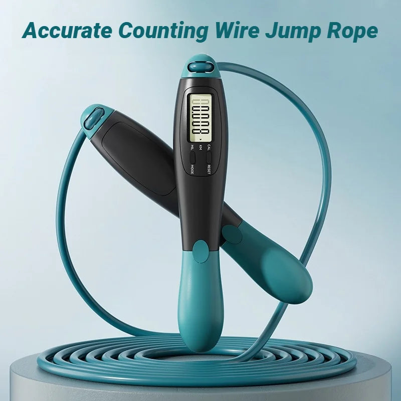 Digital Counting Jump Rope - Adjustable Speed Skipping Rope with Counter