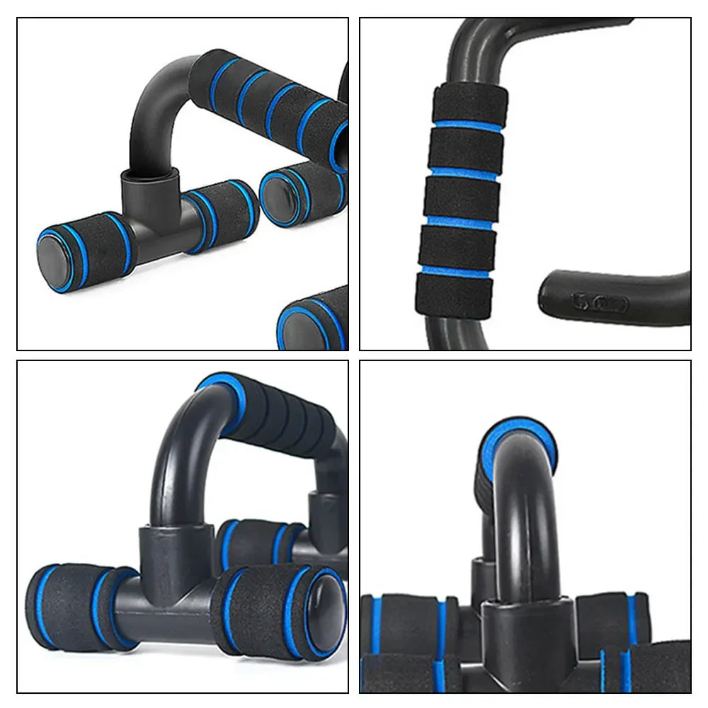 U-Shaped Push-Up Bars - Ergonomic Foam Grip Handles for Chest & Upper Body Training