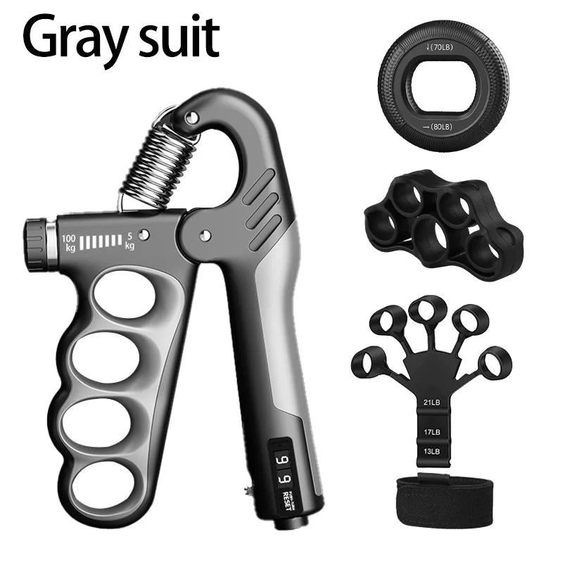Adjustable Hand Grip Strengthener - 5-150kg Resistance Wrist & Forearm Trainer