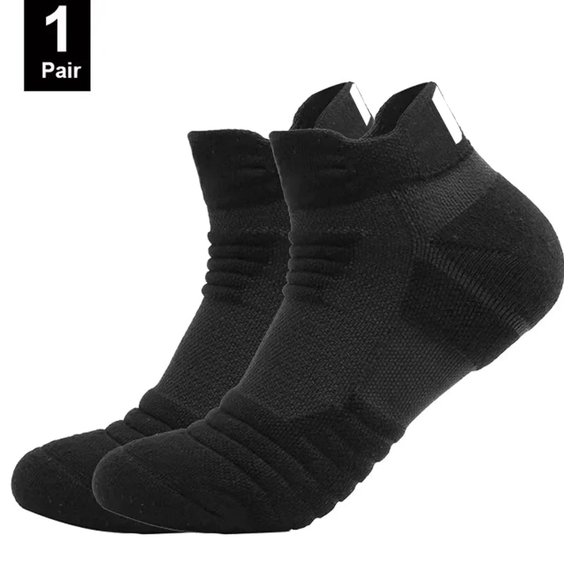 Anti-Slip Performance Soccer Socks - Cotton Athletic Crew & Ankle Socks
