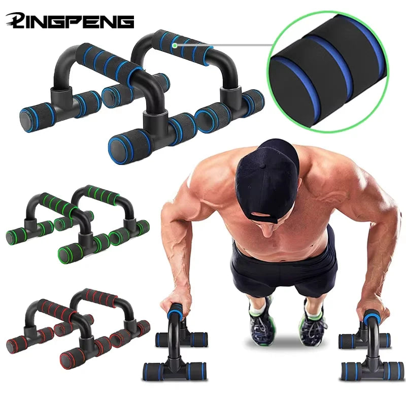 U-Shaped Push-Up Bars - Ergonomic Foam Grip Handles for Chest & Upper Body Training