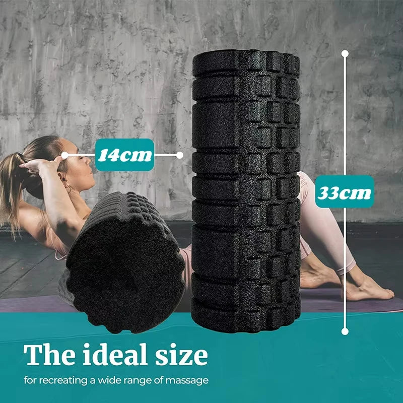 Premium Foam Roller 33cm - Muscle Massage Roller for Yoga, Pilates & Post-Workout Recovery (Only 4 In Stock!)