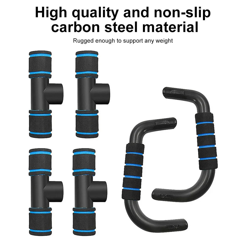 U-Shaped Push-Up Bars - Ergonomic Foam Grip Handles for Chest & Upper Body Training