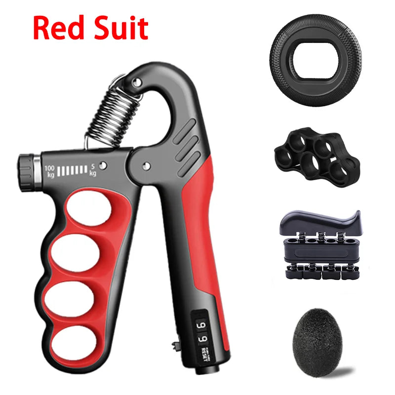 Adjustable Hand Grip Strengthener - 5-150kg Resistance Wrist & Forearm Trainer