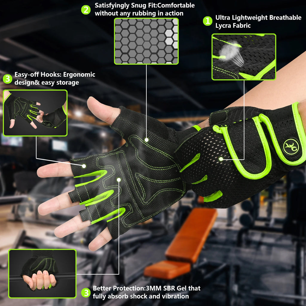 Premium Weight Lifting Gloves - Gym Training Gloves for Men & Women