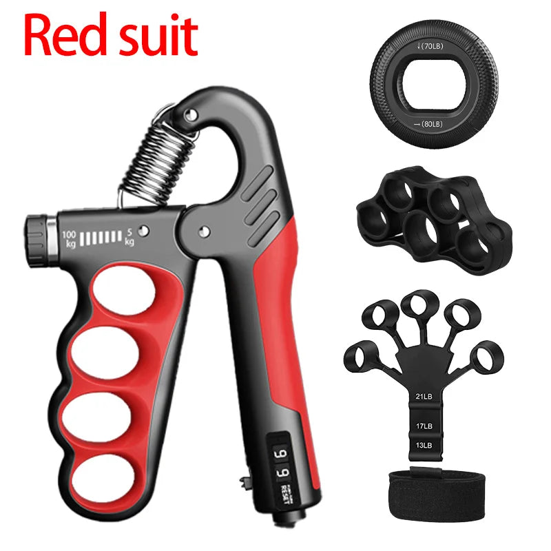 Adjustable Hand Grip Strengthener - 5-150kg Resistance Wrist & Forearm Trainer