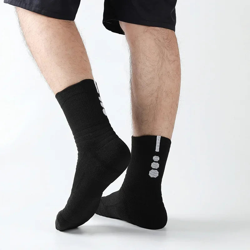Anti-Slip Performance Soccer Socks - Cotton Athletic Crew & Ankle Socks