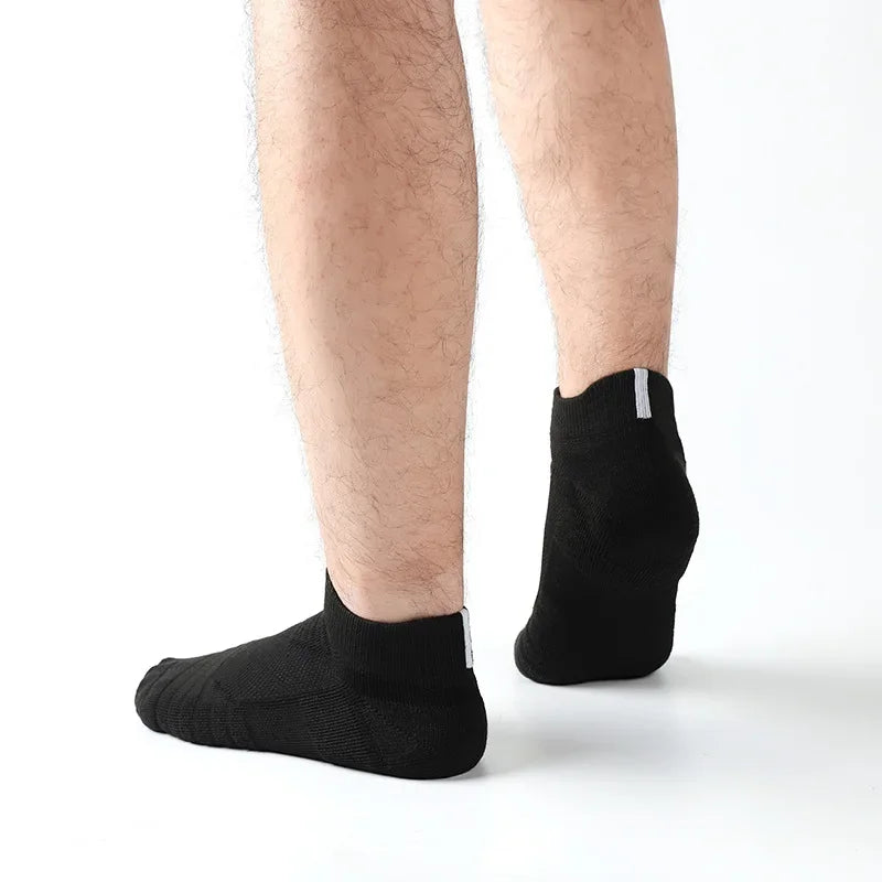 Anti-Slip Performance Soccer Socks - Cotton Athletic Crew & Ankle Socks
