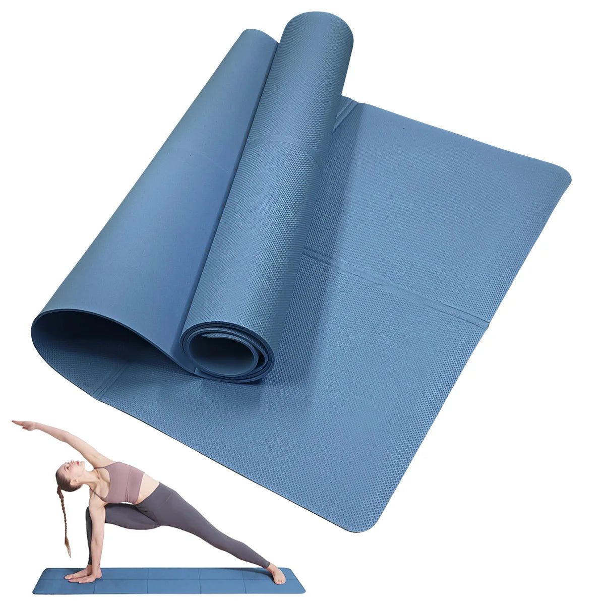 Premium 4MM EVA Yoga Mat - Non-Slip Exercise & Fitness Mat for Yoga, Pilates & Gym