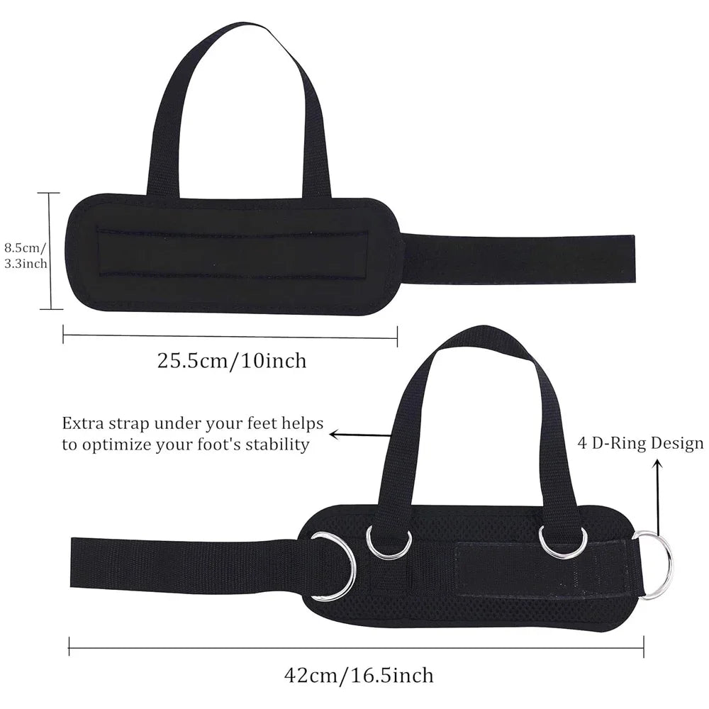 Premium Ankle Straps for Cable Machines - Reinforced Fitness Cuffs for Leg Workouts & Glute Training
