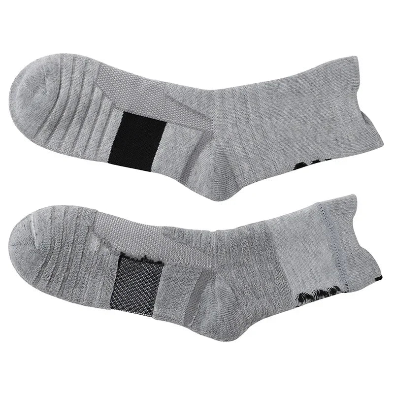 Anti-Slip Performance Soccer Socks - Cotton Athletic Crew & Ankle Socks