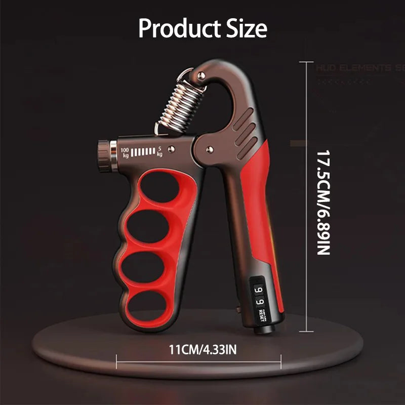 Adjustable Hand Grip Strengthener - 5-150kg Resistance Wrist & Forearm Trainer