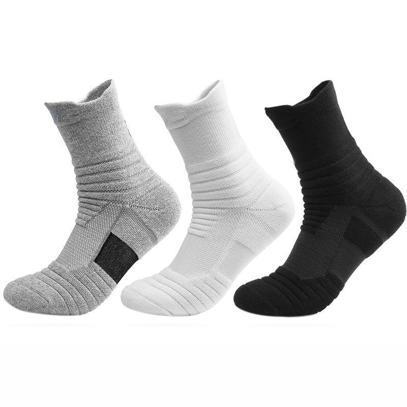 Anti-Slip Performance Soccer Socks - Cotton Athletic Crew & Ankle Socks