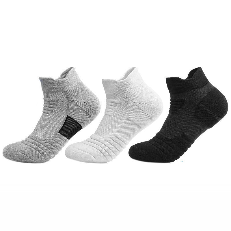 Anti-Slip Performance Soccer Socks - Cotton Athletic Crew & Ankle Socks