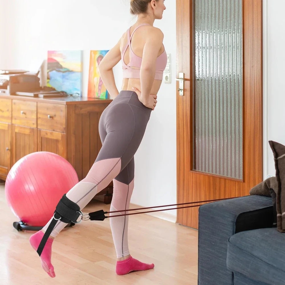 Premium Ankle Straps for Cable Machines - Reinforced Fitness Cuffs for Leg Workouts & Glute Training