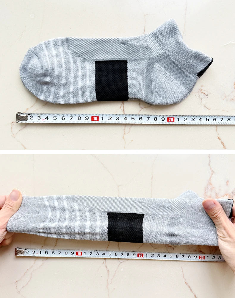 Anti-Slip Performance Soccer Socks - Cotton Athletic Crew & Ankle Socks